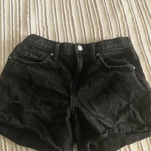 Old Navy, high-rise, adjustable waist, black